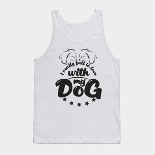 I really fall in love with my dog Tank Top